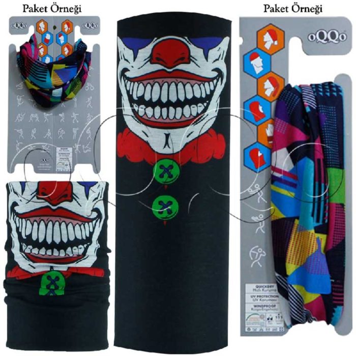 Buff,boyunluk CLOWN PALYAÇO Tema-125