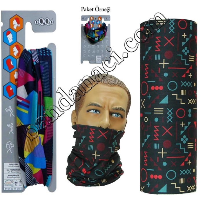 buff, bandana, boyunluk, geometrik tema-171