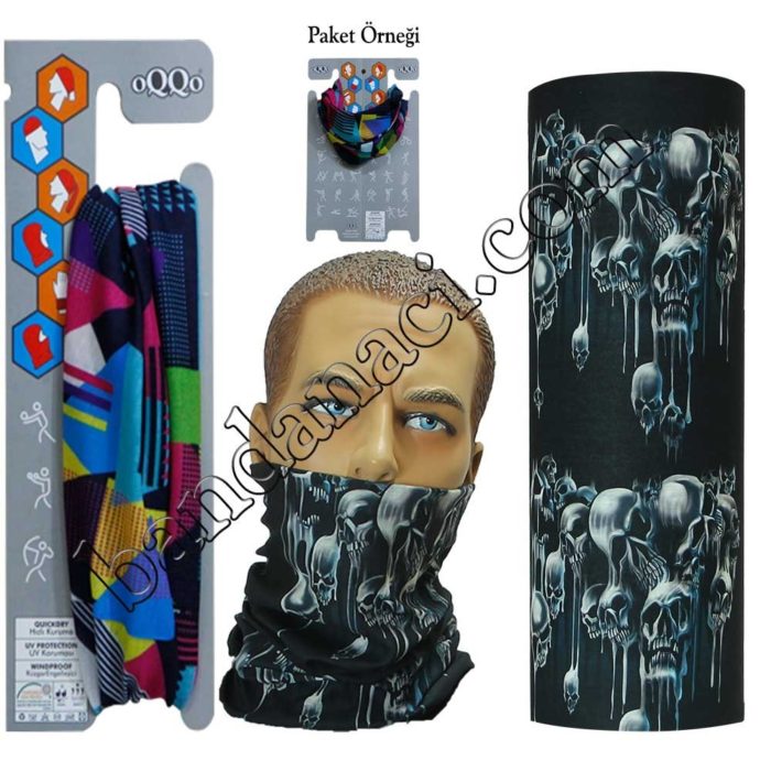 buff, bandana, boyunluk, skull tema-207
