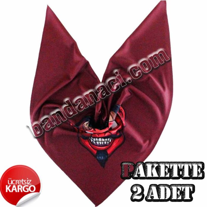 Bandana RED DEVİL, KIRMIZI ŞEYTAN Tema-126